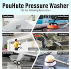Pressure Washer, Power Washer with nozzles, Connect Nozzles,GFCI Power Cord,Foam Cannon for Cars/Fences/Driveways/Patios/Homes