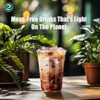 ECO SOUL 100% Compostable, Disposable Party Cups | Eco-friendly Party Cups | (500 Count, 16 oz Cold Cups)