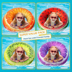 Jasonwell Inflatable Pool Floats Kids - 3 Pack Floaties Pool Tubes Swim Rings Fruit Water Floaty Watermelon Kiwi Orange Inflatable Pool Toys Float for Swimming Pool Party Lake Beach Kids Adults