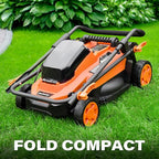 Maxlander Lawn Mowers/4.0 Ah Battery, 13 Inch Electric Lawn Mower Cordless, 20V 2-in-1 Battery Powered Lawn Mower with Brushless Motor, 5-Position Height Adjustment, Battery and Charger Included