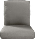 Pop 22x25/22x24 Outdoor Replacement Cushions - 1 Set High Back Deep Seat Patio Furniture Cushion for Rattan Dining Swivel Rocking Chairs Rattan Loveseat Couch Sectional Sofa - Grey/Classic