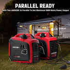 2500 Watt Portable Inverter Generator with CO Sensor and Quiet Technology for Camping, Tailgating (AM5020C)
