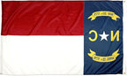 FlagSource North Carolina Nylon State Flag, Made in the USA, 3x5'