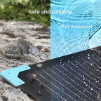 Renogy E Flex 120 Watt Foldable Solar Panel with Adjustable Kickstand and Integrated Carry Handles for Road Trip, Camping, RV, and Fishing