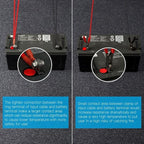 POTEK 2000W Power Inverter 3 AC Outlets 12V DC to 110V AC Car Inverter with 2A USB Port Black