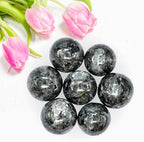 Amazing Gemstone Larvikite Crystal Ball - 1" Inches Crystal Sphere Meditation Balls for Witchcraft and Decorative Balls - Crystals and Healing Stones Beginners Gift (Pack of 1)