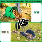 2025 New 60 Gallon Pop-Up Foldable Leaf Collector,Portable LeafBag,600D Oxford Cloth Leaves Pick Up Tool,Thicken Collapsible Leaves Picker Bag,Dustpan-Type Lawn Collector,Reusable Yard Garden Bag