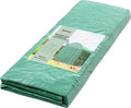 Outsunny 9.8' x 6.6' x 6.6' Plastic Greenhouse Cover Replacement, Heavy Duty Waterproof Tarp for Hoop House, Sheeting with 6 Windows, Door & Reinforcement Grid, Green