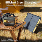 VTOMAN FlashSpeed 300 Portable Power Station, 300W 230Wh LiFePO4 Battery with 3000 Life Cycles, 100W PD USB-C Fast Charge, 6 Outputs for Outdoor Camping, Home Backup, RV, Off-Grid