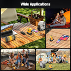 200W Portable Power Inverter for DeWALT 20V,Outdoor Generato Battery Converter with 2 USB&LED&AC Battery Powered Outlet,Convert DC 18V/20V to AC 110V-120V Portable Power Station(Tool Only)