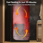 Portable Steam Sauna at Home 1 Person Therapy, Low EMF 1200W Fast Heating Sauna Box, Indoor Dry Sauna with Foldable Chair for Home, Gym (2.6Lx2.6Wx6H Ft)