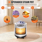 XL Portable Steam Sauna for Home - 2000W Box w/ 3L Tank, Folding Chair, Fast Setup Indoor Saunas for Muscle Relief & Detox, Compact Home Sauna Spa for Family Relaxation