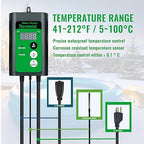 3000W 240V Fully Submersible Water Heater for Bathtub & Inflatable Pool – Portable Immersion Electric Heater with GFCI & Thermostat for Baptistry, Bucket, Above Ground Pool and Hot Tub
