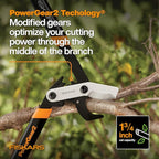 Fiskars 25-Inch Loppers for Tree Trimming, Heavy Duty, Sharp Steel Blade Tree Branch Cutter with up to 1.75" Diameter Cut Capacity, PowerGear2 Design with Compound Action for More Power, Hand Loppers
