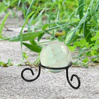 Kichvoe Metal Gazing Ball Stand Garden Crystal Ball Stand Outdoor Gazing Ball Holder Small Vase Stand Pendulum Sphere Display Stand Globe Gem Base Iron Stand Decorations Home Decor