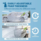 DUSICHIN Foam Cannon for Pressure Washer Wide Neck Car Wash Snow Soap Dispenser for Car Washing with 1/4 Inch Quick Connector, Additional 1.04 mm Orifice Nozzle DUS2601