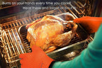 KITCHEN PERFECTION Silicone Smoker Oven Gloves -Extreme Heat Resistant BBQ Gloves -Handle Hot Food Right on Your Smoker Grill Fryer & Pit | Waterproof Oven Mitts |Superior Value Set+3 Bonuses