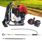 43CC Lawnmower 2-Stroke Air-Cooled Single Cylinder Lawn Mower Grass Catcher Tool Reel Mower Gas Powered Lawn Scarifier Sweeper for Garden Yard Park, 1E40F-5 Engine, TBG430