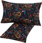 idee-home Outdoor Pillows with Inserts Included, Patio Outside Lumbar Pillows Waterproof Set of 2, 12 x 20 inch