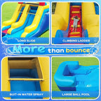 JOYMOR Commercial Grade Inflatable Water Slide with Splash Pool for Kids and Adults, 100% PVC Vinyl Inflatable Water Park for Outdoor Fun Backyard (23 x 9 x 14ft), Without Blower
