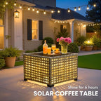 Outdoor Sectional Patio Furniture Set with Fire Pit Table and Swivel Rocking Chairs,11 Pieces Wicker Conversation Sets L Shaped Couch Out Door Sofa Outside Furniture for Garden Deck Yard,Navy Blue