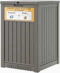Package Delivery Box for Outside with Sign, 48 Gallon Storage with Lockable Secure, Large Double Wall Resin Outdoor Package Delivery Waterproof