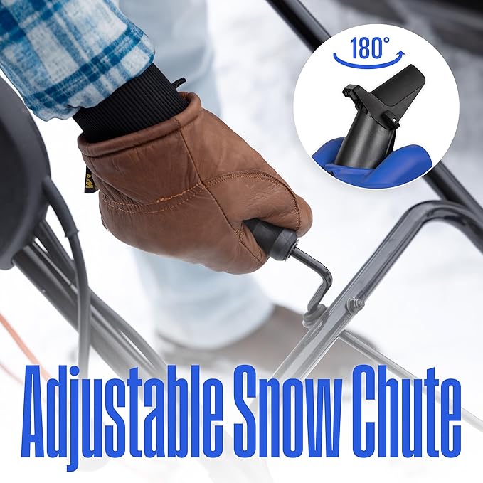 Westinghouse WSnow22 48V Cordless Snow Blower 22 Inch Kit, Steel Auger, LED Lights, 1600W Brushless Motor, 25ft Throwing Distance, Plows 840lbs/min, Compatible with Snow Joe Batteries