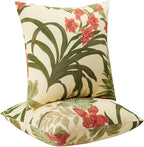 Outdoor Throw Pillows - Decorative Pillows with Insert Included Set of 2 Outdoor Pillows for Patio Furniture 18x18 Inch