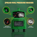 ZPB140 Port A Blaster HVAC Coil Cleaning, Portable Pressure Washer & Coil Jet Cleaner for AC Unit, 120V 80W with 4L/min Flow Rate & 0.7-1.0MPa Working Pressure, for Indoor or Outdoor Use