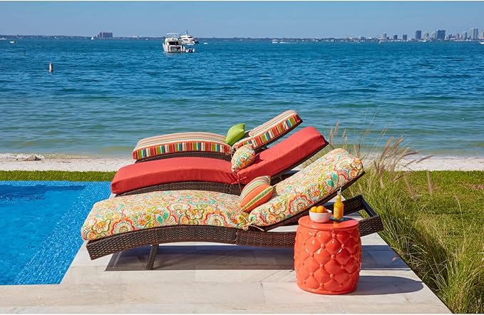 BrylaneHome 84" Chaise Cushion - Granada