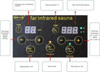 Red Cedar Infrared Sauna 1 Person Low EMF Far Infrared Saunas for Home, 1350 watt Indoor Personal Sauna Room with 2 Bluetooth Speakers, 1 LED Reading Lamp