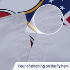 AMZFLAG Illinois State Flag 3x5 ft Outdoor, Heavy Duty Illinois Flags Made in USA, Double Sided IL Flags of Illinois with 2 Brass Grommets, Vivid Color State of Illinois Flag Thick Material