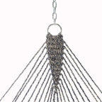 Original Pawleys Island Deluxe Navy Oatmeal Heirloom Tweed DuraCord Rope Hammock – 13 ft. x 60 in., 2-Person, 450 lb Capacity, Oak Spreader Bar, Zinc-Plated Hardware, Handcrafted in The USA