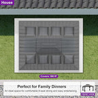 PURPLE LEAF 12' X 14' Patio Hardtop Gazebo Aluminum Outdoor Gazebo with Double Galvanized Steel Roof for Deck Backyard All Weather Outdoor Pavilion Curtain and Netting Included, Light Grey