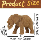 African Animal Elephant Statue Decor, Table Room Home Decoration, Modern Art Sculpture, Handmade Resin Animal Statue,Bohemian Decoration,Shelf Decoration