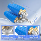 4-in-1 Turbo Nozzle Pressure Washer, 2.0 Orifice Quadruple Turbo Nozzle, 360° Rotating Turbo Nozzle with 1/4" Quick Connector, 4000 PSI