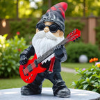 Funny Garden Gnomes Statues Yard Decorations Outdoor Garden Decor, 8” Hippie Gnomes Garden Statues, Patio, Lawn Ornament, Gardening Gifts for Women for Housewarming