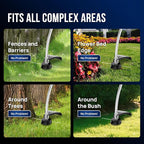 WILD BADGER POWER 26cc Weed Wacker Gas Powered, 2 in 1 String Trimmer/Edger 15" with Curved Shaft, Light Weight 9.9 lbs