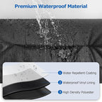 SunPatio Grill Cover for Traeger 22 Series, Heavy Duty Waterproof Wood Pellet Smoker Cover, UV Resistant Full Length BBQ Protector, Compatible with Lil' Tex Grill and More, All Weather Protection