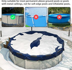 72 PCS Cover Clip for Pool Securing Winter Pool Cover Clips for Above Ground Pools-2 Shapes Pool Cover Clamps 4.7 inch Wind Guard Clips Securing Cover Clip for Pool with Metal Railing
