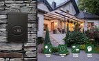 GKOLED ETL Listed 300W Low Voltage Transformer for Landscape Lighting with Timer and Photocell Sensor, 120V AC to 12V/14V AC Power Pack, Fully Encapsulated Toroid Core, CEC VI Certified