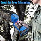 Chainsaw 6 Inch Mini Electric Chain Saw Cordless Battery Powered,Hand Held Saw Pruning Shears Chain for Tree Branches,Courtyard,Household and Garden Gifts for Men Dad Husband Women