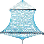 14ft Cotton Rope Hammocks for 2 Person (Aqua, Queen)