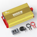 3000W Pure Sine Wave Inverter 12V DC to 120V AC Converter for Family Emergency Preparedness,Camping,RV,Solar DIY,Outdoors,Built-in 5V/2.1A USB-A,USB-C,Hardwire Port, Remote Controller