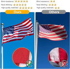 2.5x4 American Flag Outdoor Heavy Duty,2.5by 4American Flag,US Flag,2.5' x 4' America Flag,America Flags For Outside 2.5x4,Embroidered USA Flags 2.5x 4,Long Lasting Best High Wind all Weather US Flags