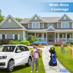 Pressure Washer -5000PSI Power Washer with Foam Cannon 4 Quick Connect Nozzles, High Pressure Cleaning Machine for Driveways/Patios/Cars/Fences/Home Cleaning