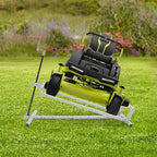 880 lbs Capacity Lawn Mower Lift Tool, Adjustable Steel Lawn Tractor Lift Jack, for Mowers, Garden Tractors, Riding Tractors Repair, Maintenance Lifter (Gray)