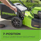Greenworks 48V (24V x 2) 20" Brushless Cordless (Push) Lawn Mower (LED Headlight), (2) 4.0Ah Batteries and Dual Port Rapid Charger Included (200+ Compatible Tools)