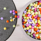 GOGOSO Ball Pit Balls Stars Moon Shapes Plastic Pitballs for Toddler Play Tent Baby Photo Props Kids Pool Water Toys Kiddie Pool Party Decor,Orange Green Purple,100pcs