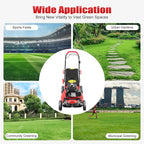 Self-Propelled Gas Lawn Mower, 140CC 4-Stroke 5HP Lawn Mower 3-in-1 Push Mower with 60L/15.9Gal Grass Catch Bag, Steel Grass Catcher for Yard & Garden, 8 Gears Mowing Height Adjustment, 2800Rpm